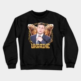 Zelensky Ukraine / Retro Design Crewneck Sweatshirt